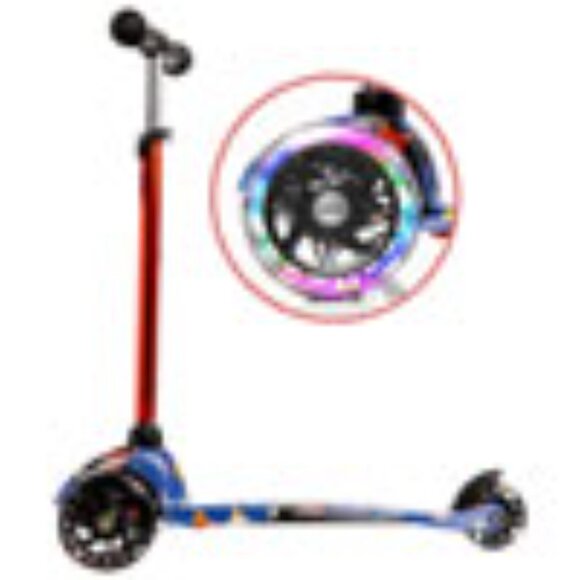 Rugged Racers Kids Scooter With Spaceship Print Design - Picture 2 of 3